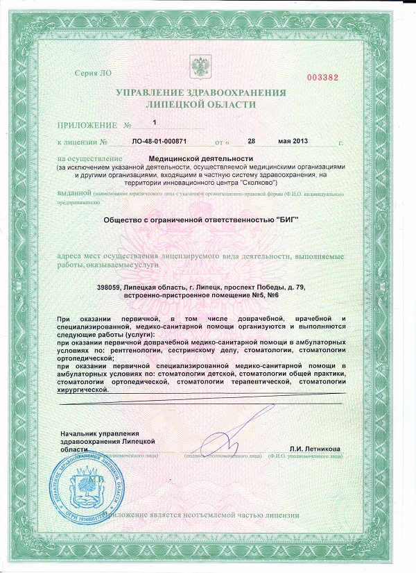Лицензии